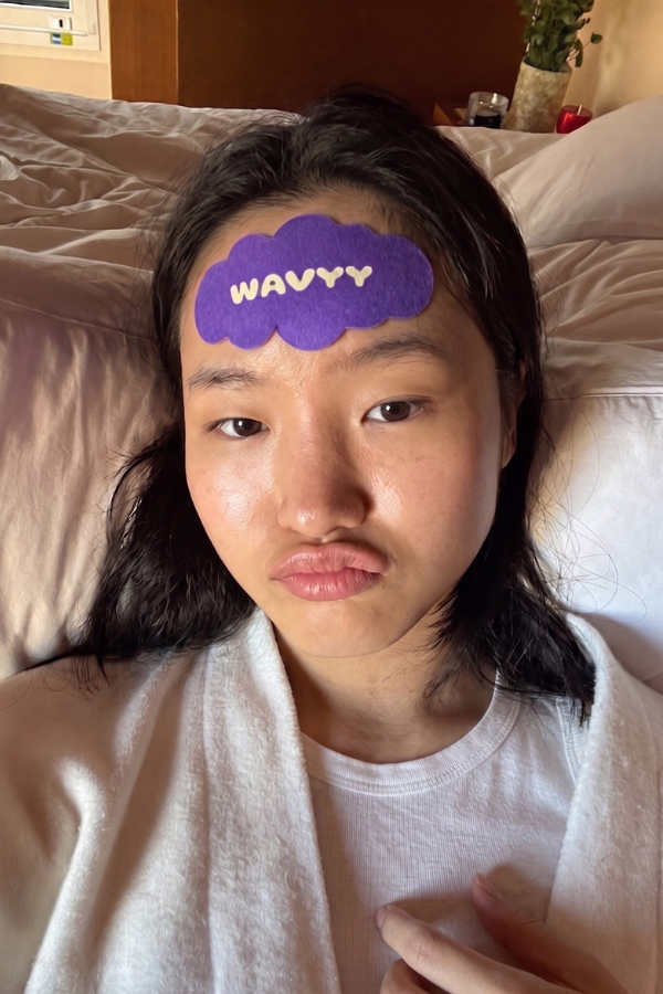 WAVYY cooling patch worn lifestyle photo